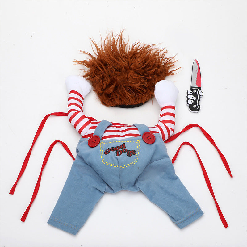 🔪 Disfraz de Chucky para Mascotas TutiendaPreconstruida