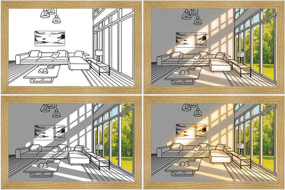 🖼 Cuadro con Iluminación Led coloreable TutiendaPreconstruida