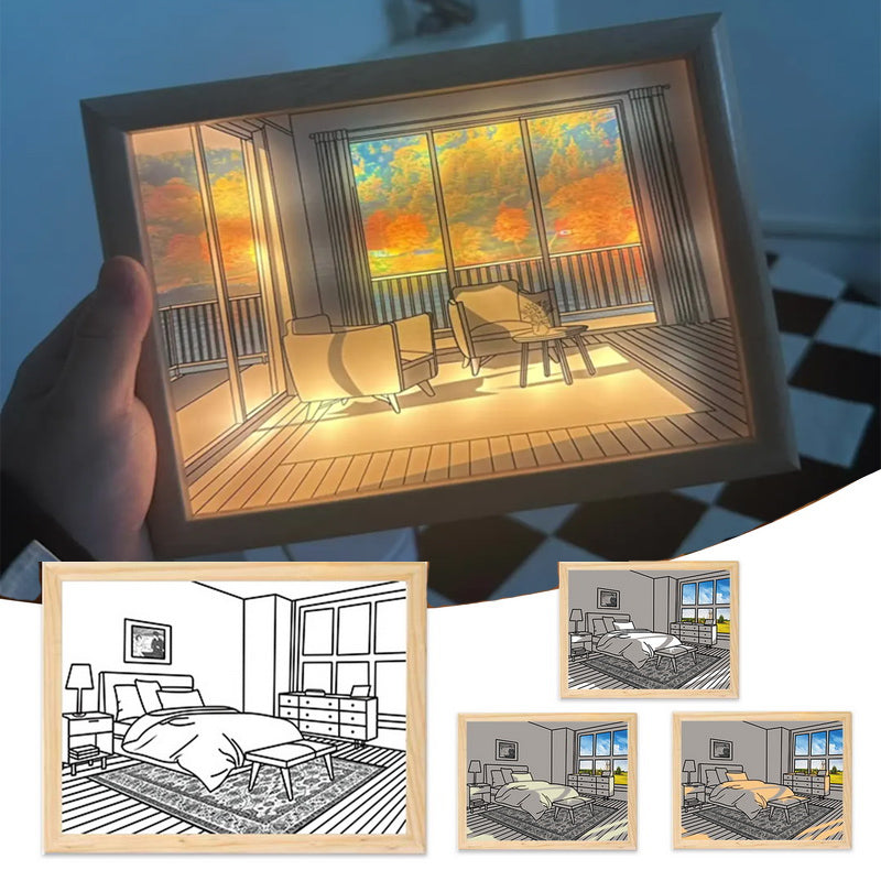 🖼 Cuadro con Iluminación Led coloreable TutiendaPreconstruida