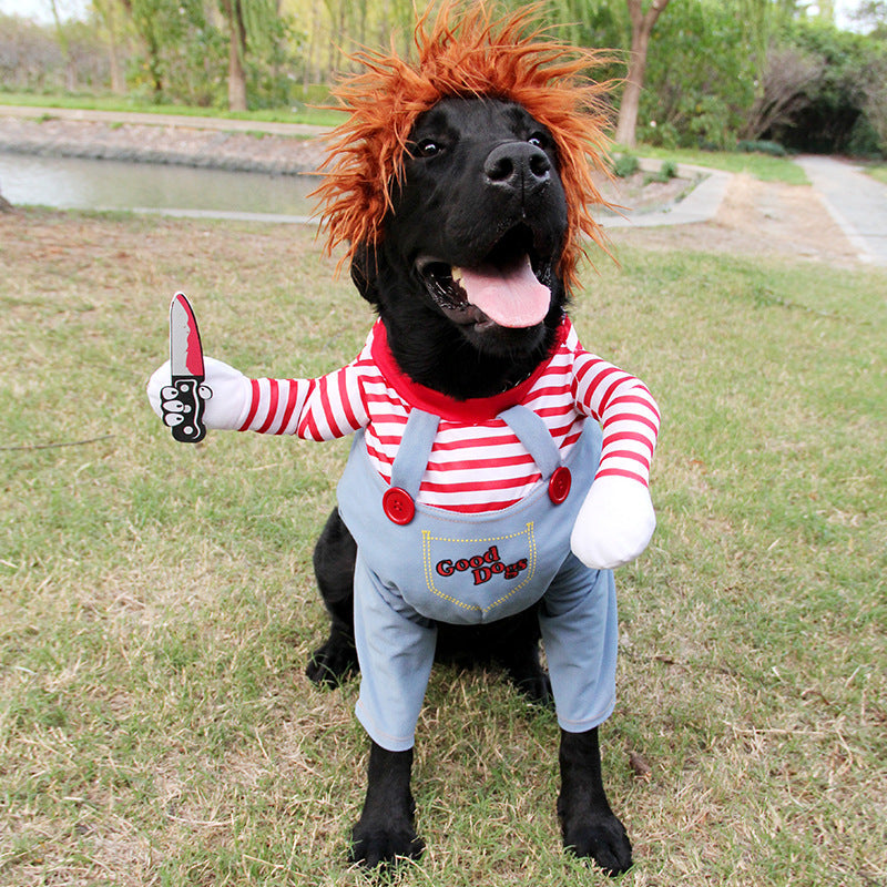 🔪 Disfraz de Chucky para Mascotas TutiendaPreconstruida