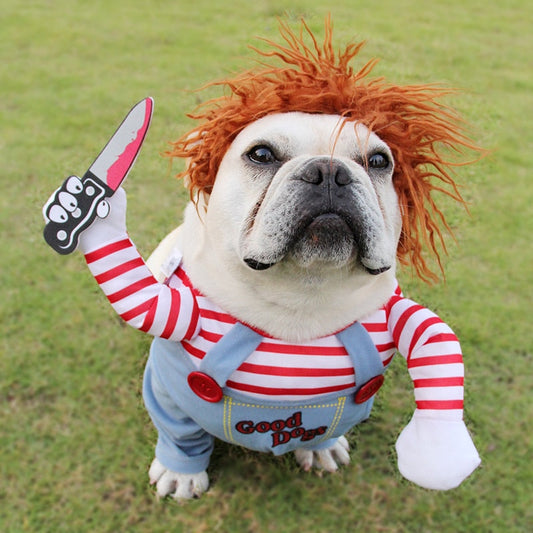 🔪 Disfraz de Chucky para Mascotas TutiendaPreconstruida