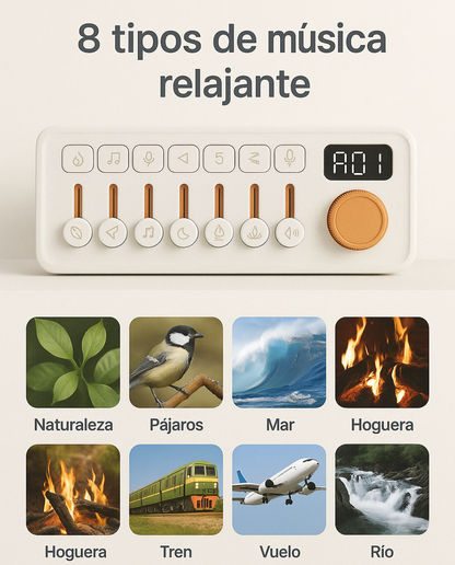 🎶 Maquina de Ruido blanco para Dormir como un Bebé TutiendaPreconstruida