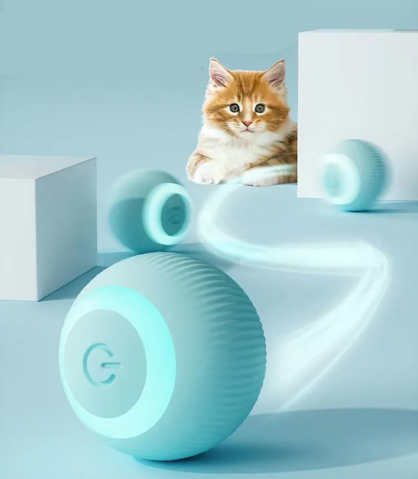 🥎 Pelota para Gatos con Movimiento Inteligente TutiendaPreconstruida