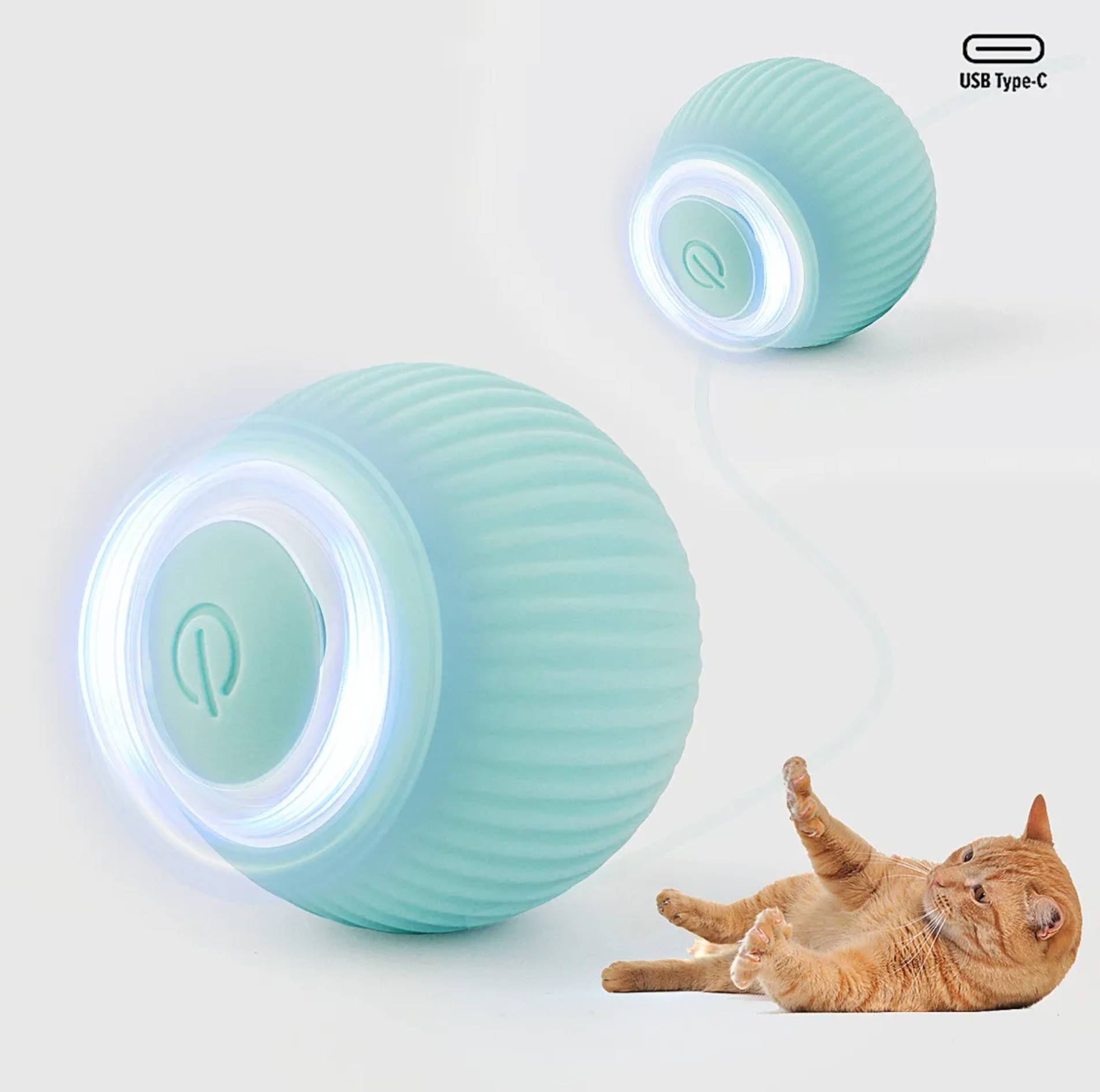 🥎 Pelota para Gatos con Movimiento Inteligente TutiendaPreconstruida