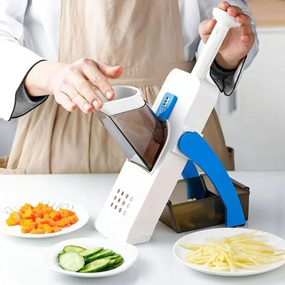 Cortador de Verdura Multifuncional Mandolina de Cocina Manual Dropea