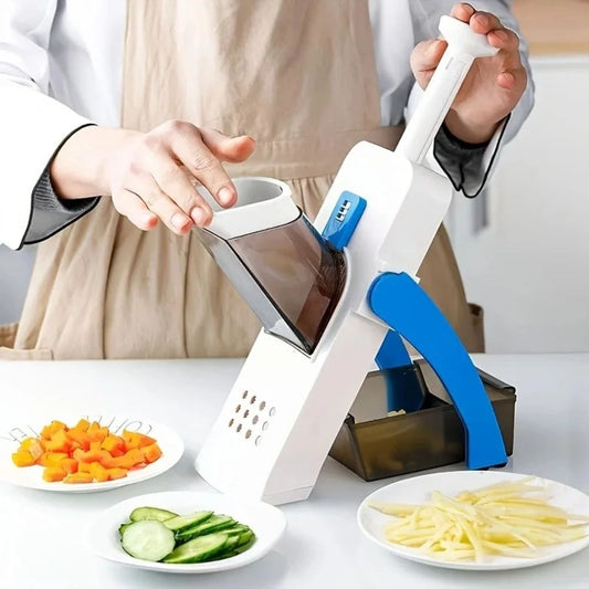 Cortador de Verdura Multifuncional Mandolina de Cocina Manual Dropea