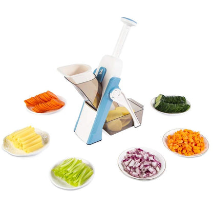Cortador de Verdura Multifuncional Mandolina de Cocina Manual Dropea