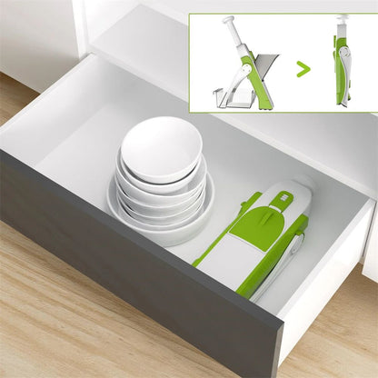 Cortador de Verdura Multifuncional Mandolina de Cocina Manual Dropea