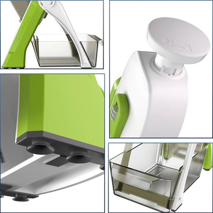 Cortador de Verdura Multifuncional Mandolina de Cocina Manual Dropea