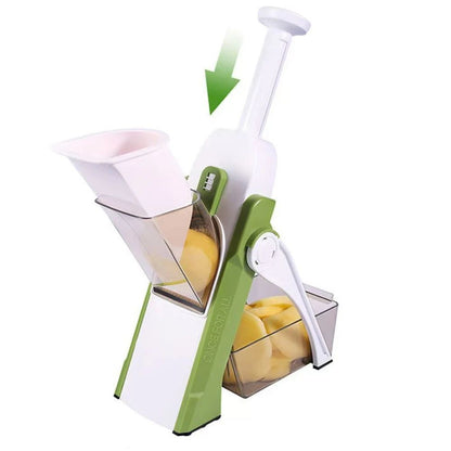 Cortador de Verdura Multifuncional Mandolina de Cocina Manual Dropea