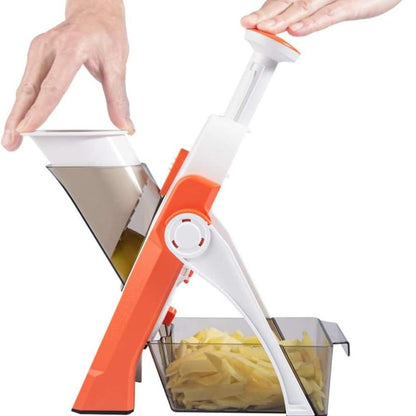 Cortador de Verdura Multifuncional Mandolina de Cocina Manual Dropea