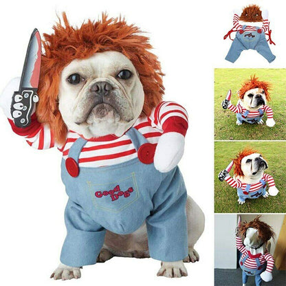 🔪 Disfraz de Chucky para Mascotas TutiendaPreconstruida