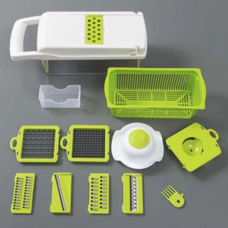 🥦 Cortador de Verduras Multiusos 12  Tipos de Corte en 1 TutiendaPreconstruida