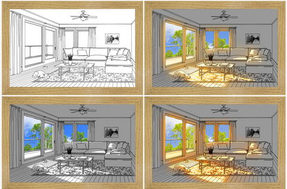 🖼 Cuadro con Iluminación Led coloreable TutiendaPreconstruida
