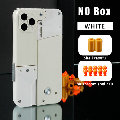 🔫 Juguete de Funda de iPhone con Lanza-Dardos de Goma Incorporado TutiendaPreconstruida