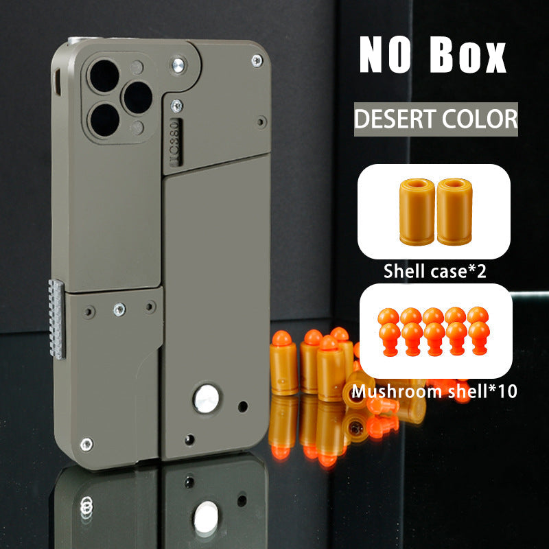 🔫 Juguete de Funda de iPhone con Lanza-Dardos de Goma Incorporado TutiendaPreconstruida