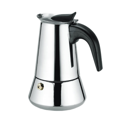 Cafetera Italiana De Acero Inoxidable 12 Tazas Inducción Dropea