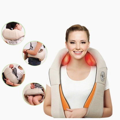 Masajeador Portátil WeBeauty™ con Calor – Cuello y Hombros Dropea